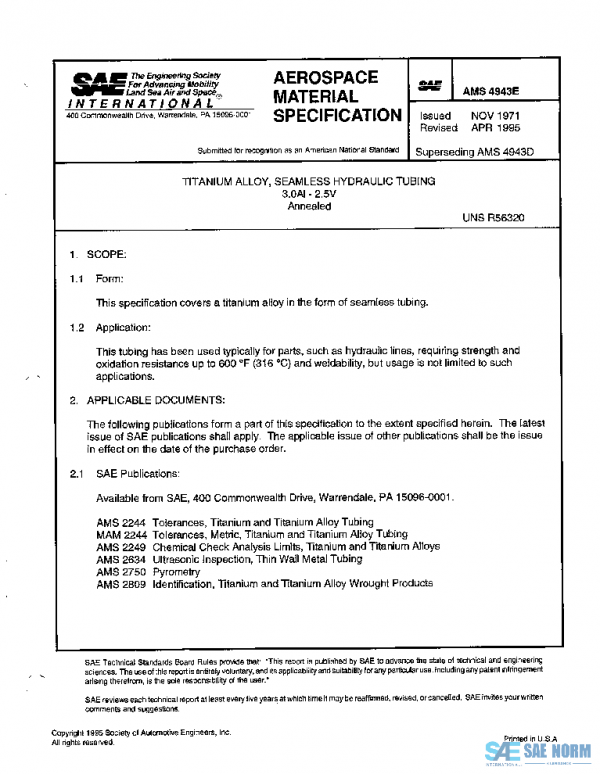 SAE AMS4943E PDF