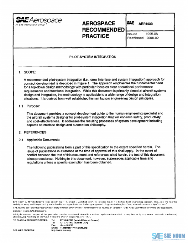SAE ARP4033 PDF