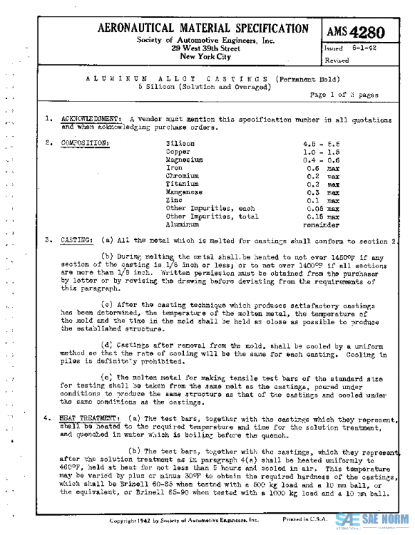 SAE AMS4280 PDF SAE AMS4280 PDF