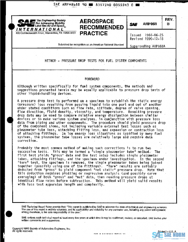 SAE ARP868B PDF