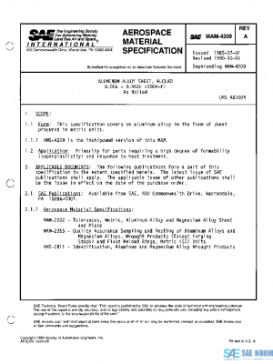 SAE MAM4209A PDF
