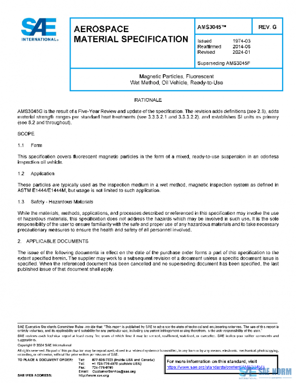 SAE AMS3045G PDF SAE AMS3045G PDF