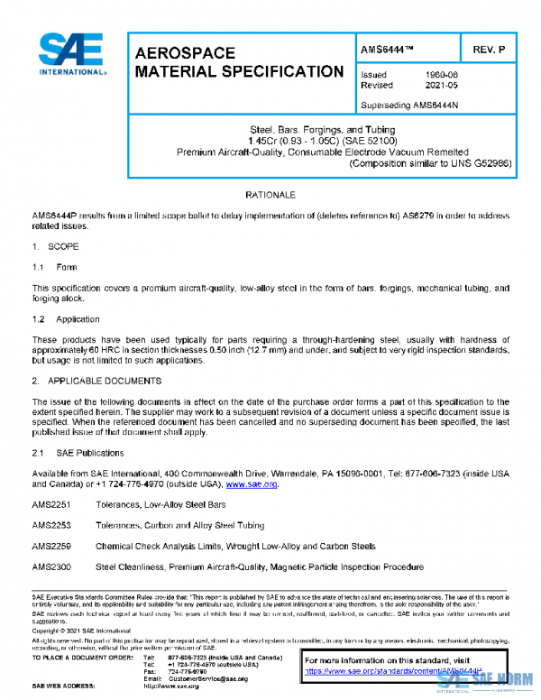 SAE AMS6444P PDF SAE AMS6444P PDF