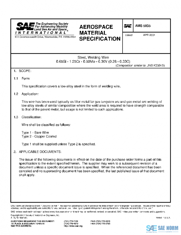 SAE AMS5035 PDF SAE AMS5035 PDF