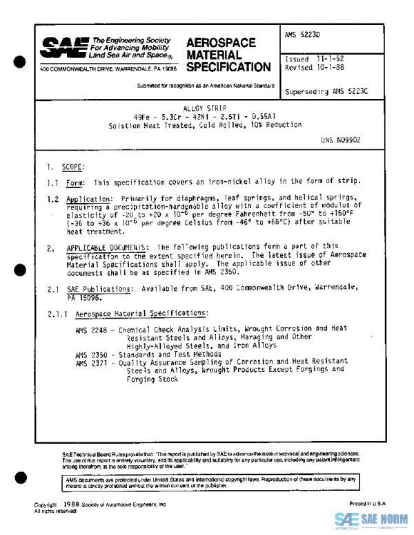SAE AMS5223D PDF