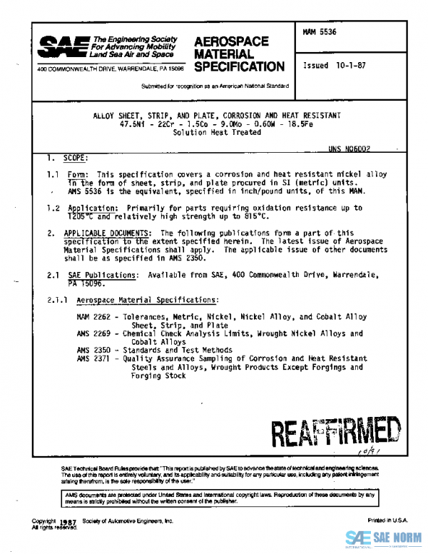 SAE MAM5536 PDF