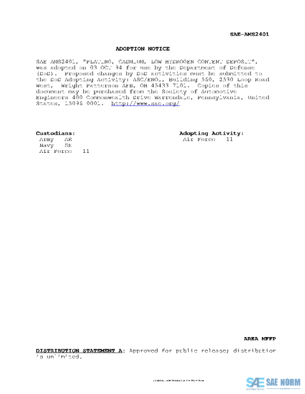 SAE AMS2401E PDF