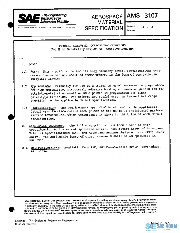 SAE AMS3107 PDF