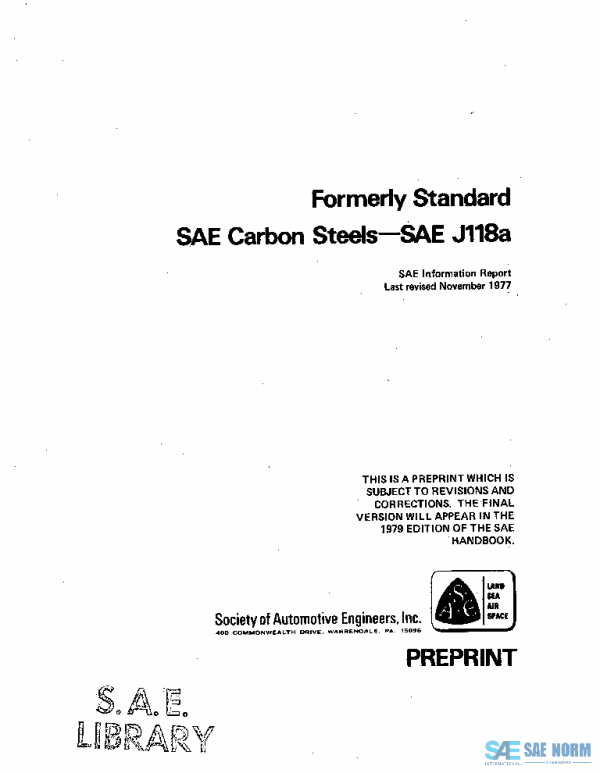 SAE J118A_197711 PDF SAE J118A_197711 PDF