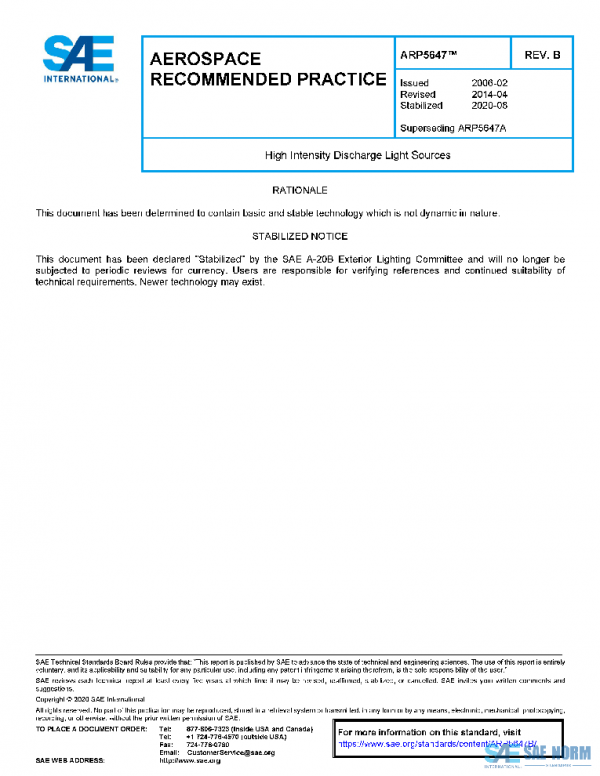 SAE ARP5647B PDF