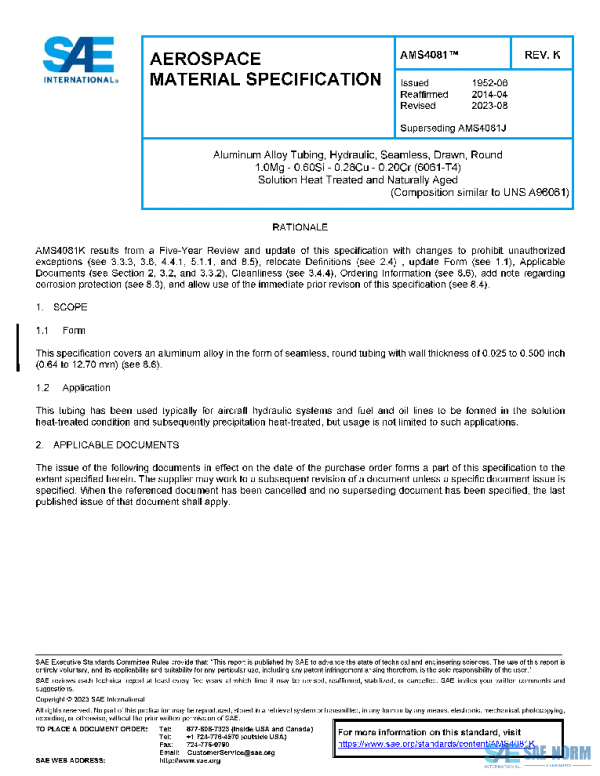 SAE AMS4081K PDF