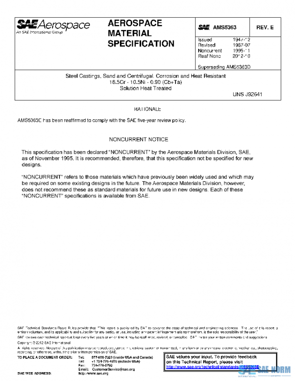 SAE AMS5363E PDF