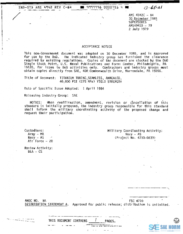 SAE AMS4942C PDF SAE AMS4942C PDF