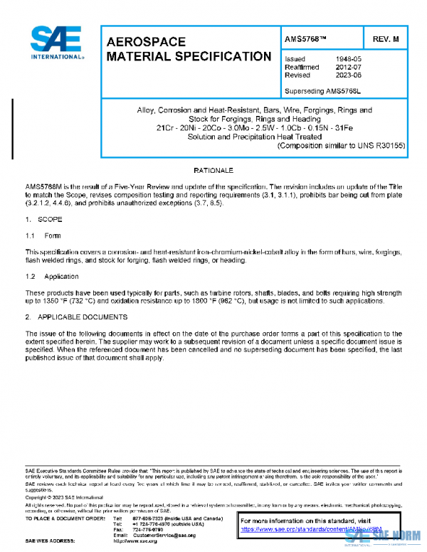 SAE AMS5768M PDF