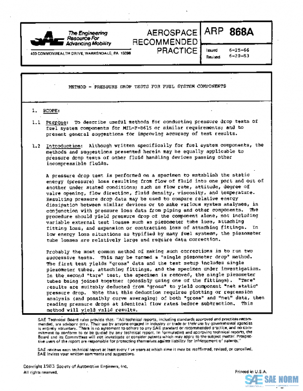 SAE ARP868A PDF