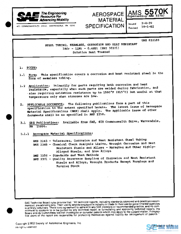SAE AMS5570K PDF SAE AMS5570K PDF