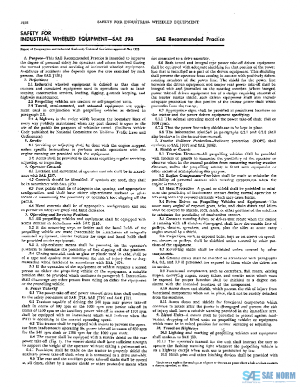 SAE J98_197305 PDF SAE J98_197305 PDF