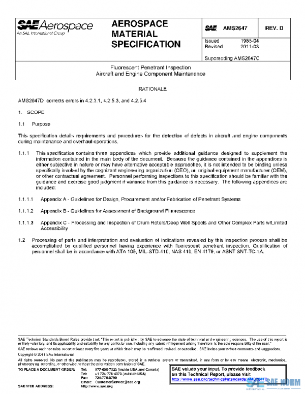 SAE AMS2647D PDF