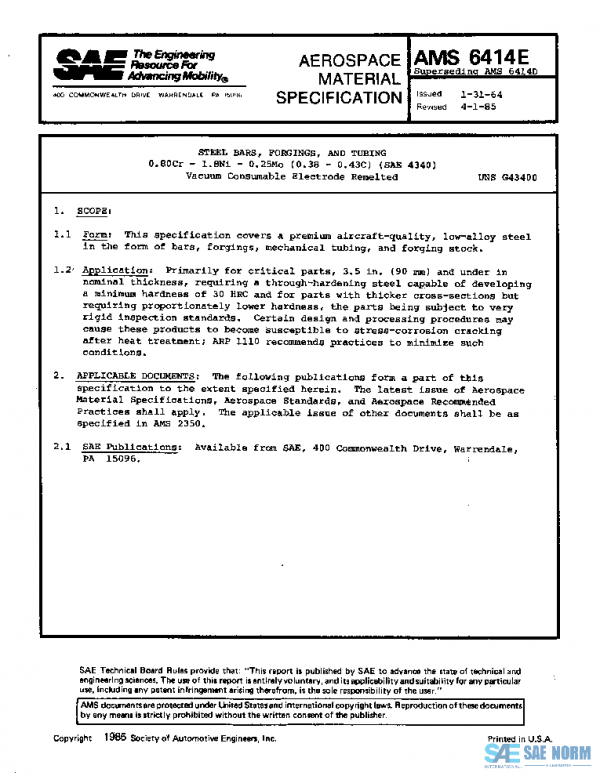 SAE AMS6414E PDF