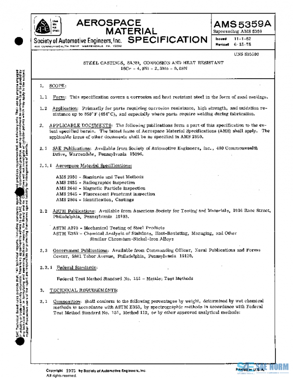 SAE AMS5359A PDF
