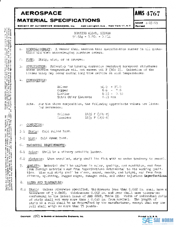 SAE AMS4767 PDF