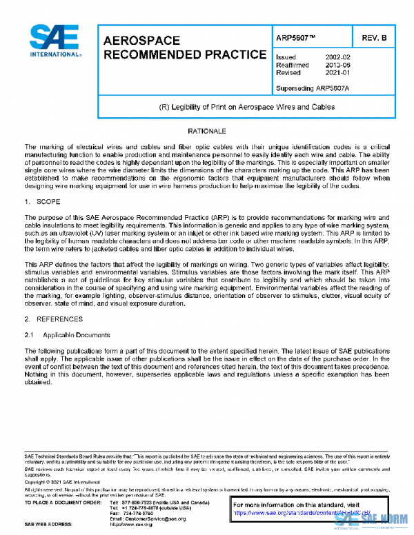 SAE ARP5607B PDF