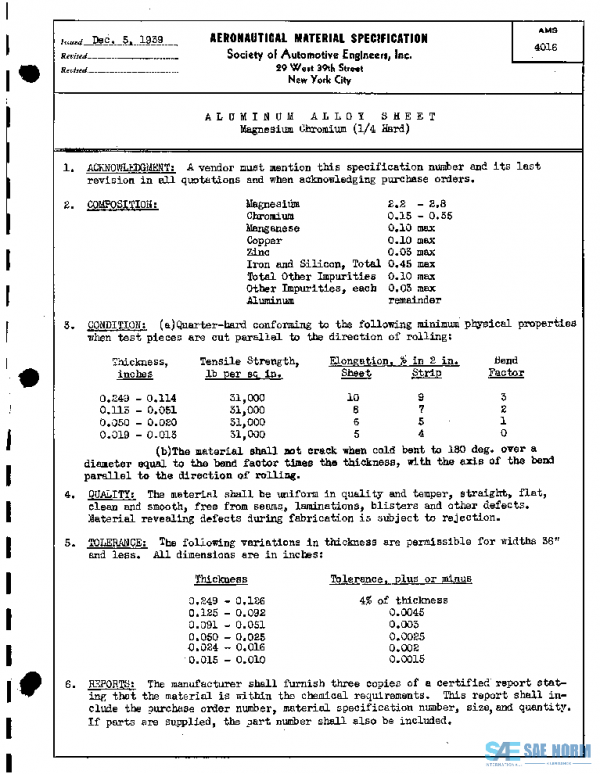 SAE AMS4016 PDF SAE AMS4016 PDF