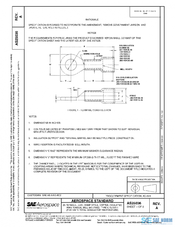 SAE AS25036A PDF SAE AS25036A PDF