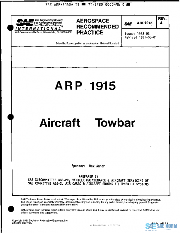 SAE ARP1915A PDF