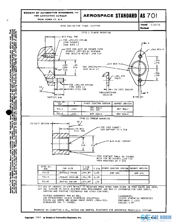 SAE AS701 PDF