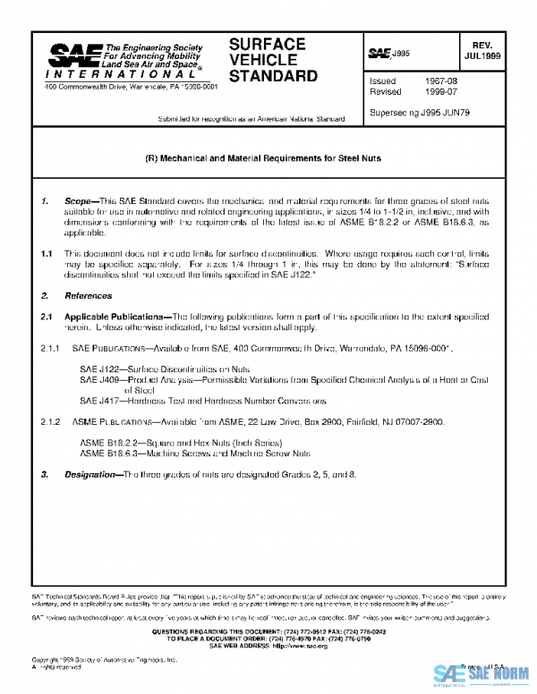 SAE J995_199907 PDF SAE J995_199907 PDF