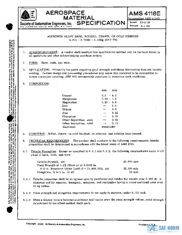 SAE AMS4118E PDF