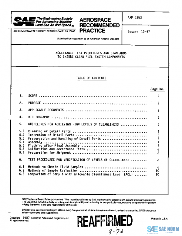 SAE ARP1953 PDF SAE ARP1953 PDF