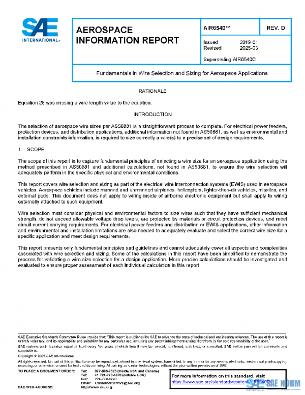 SAE AIR6540D PDF SAE AIR6540D PDF