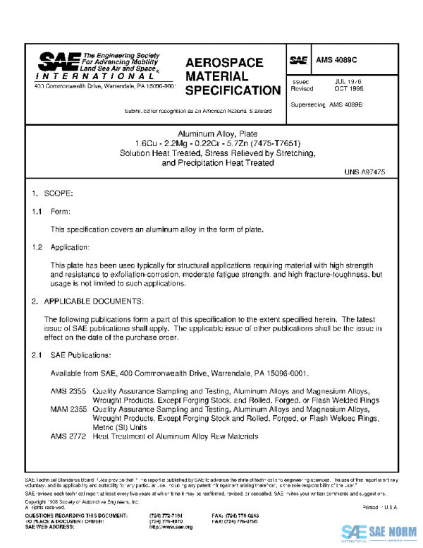 SAE AMS4089C PDF