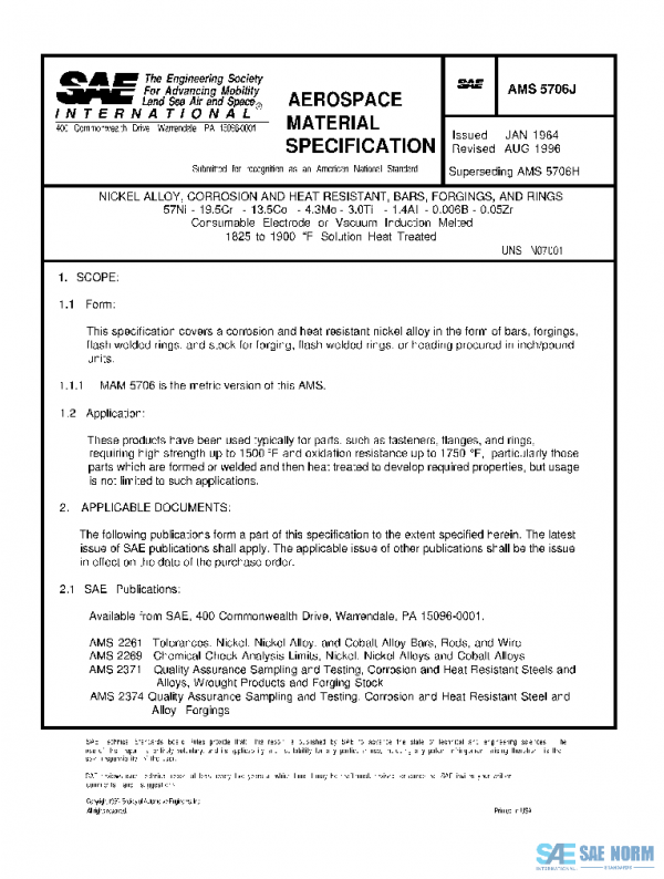 SAE AMS5706J PDF