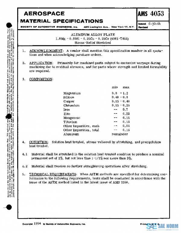 SAE AMS4053 PDF