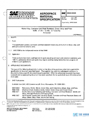 SAE MAM5599B PDF