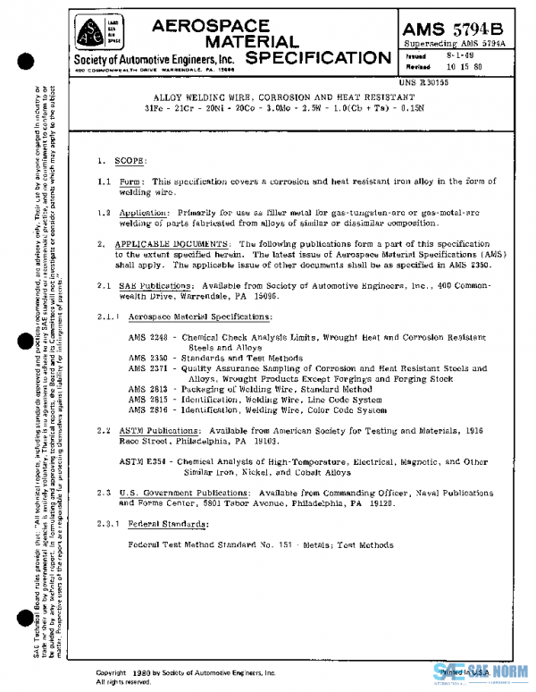 SAE AMS5794B PDF