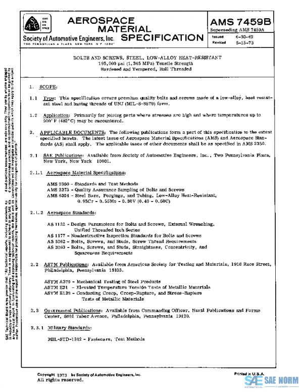 SAE AMS7459B PDF SAE AMS7459B PDF
