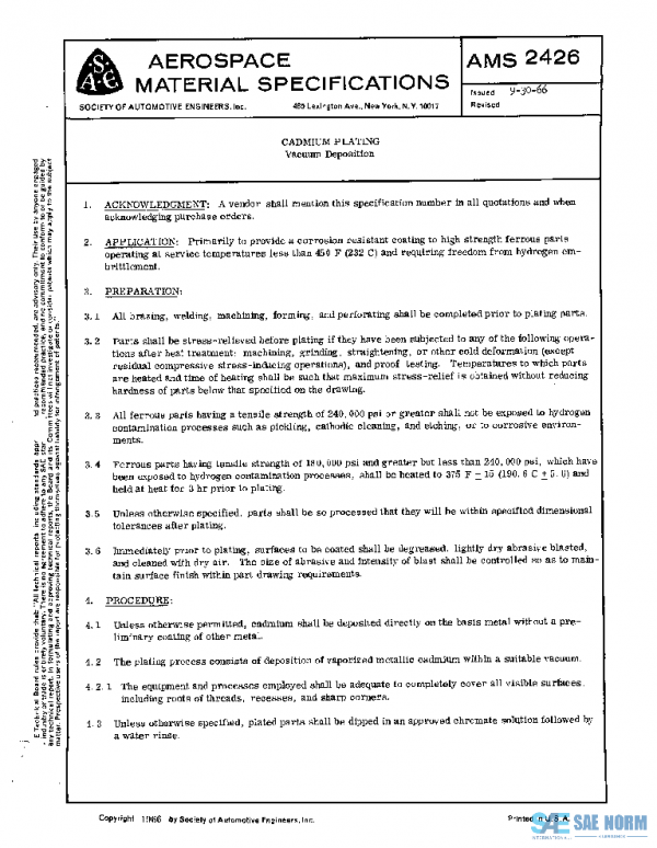 SAE AMS2426 PDF SAE AMS2426 PDF
