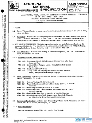 SAE AMS5606A PDF