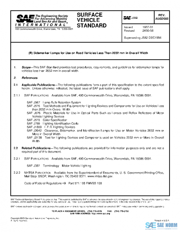 SAE J592_200008 PDF