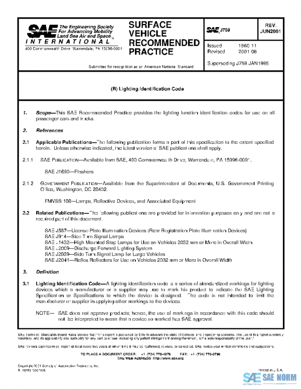 SAE J759_200106 PDF SAE J759_200106 PDF