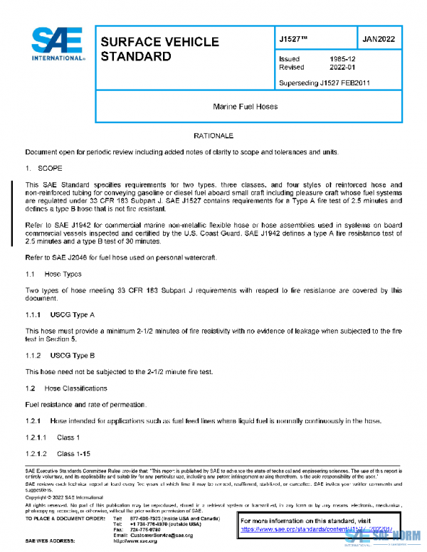 SAE J1527_202201 PDF