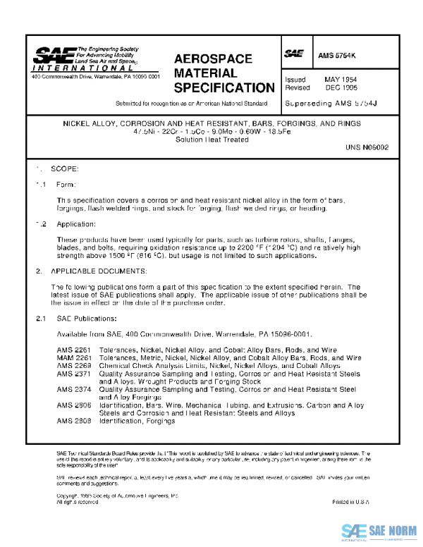 SAE AMS5754K PDF
