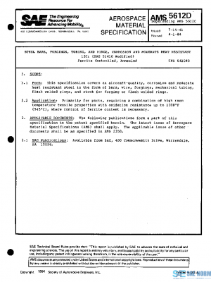 SAE AMS5612D PDF