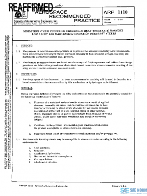 SAE ARP1110 PDF