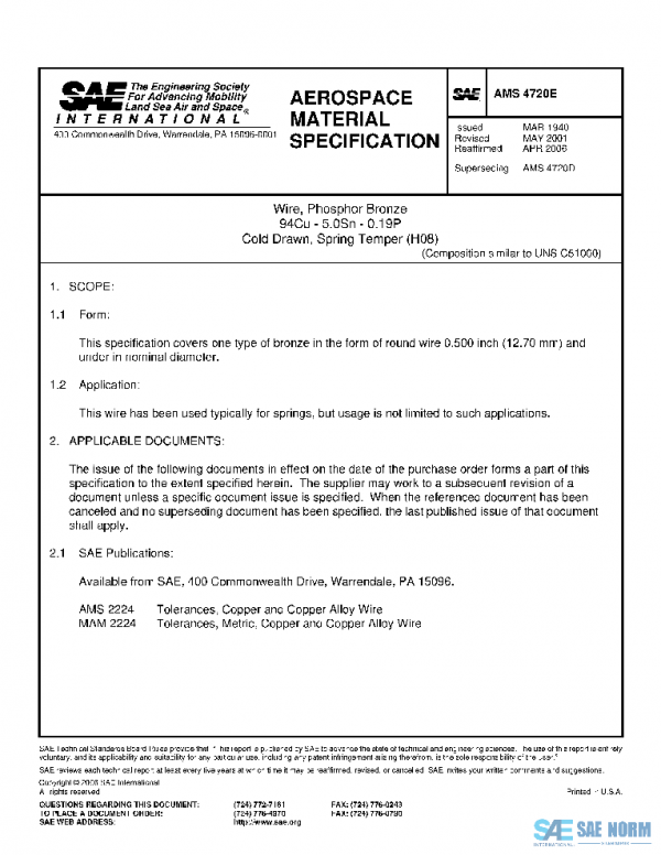 SAE AMS4720E PDF