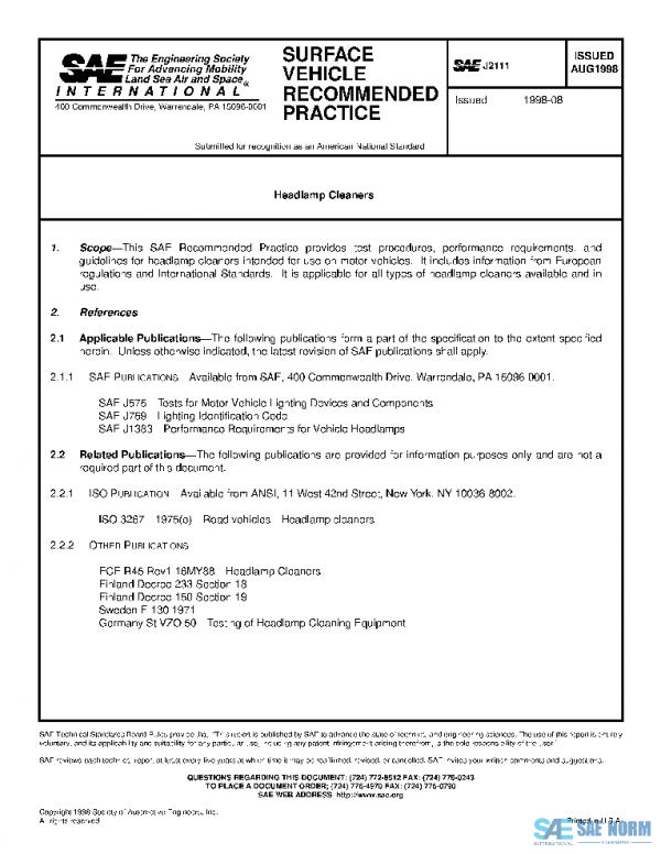 SAE J2111_199808 PDF